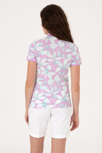 Tricou Polo Damă Multicolor Cu Model Floral