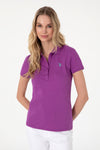 Tricou Polo Dama Mov cu Logo
