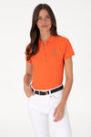 Tricou Polo Dama Portocaliu cu Logo