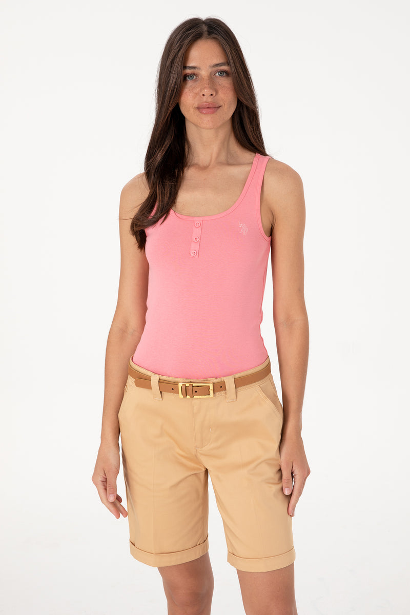 Maiou Dama Roz cu Nasturi si Logo