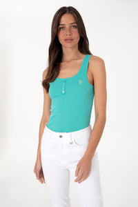 Maiou Dama Turcoaz cu Nasturi si Logo