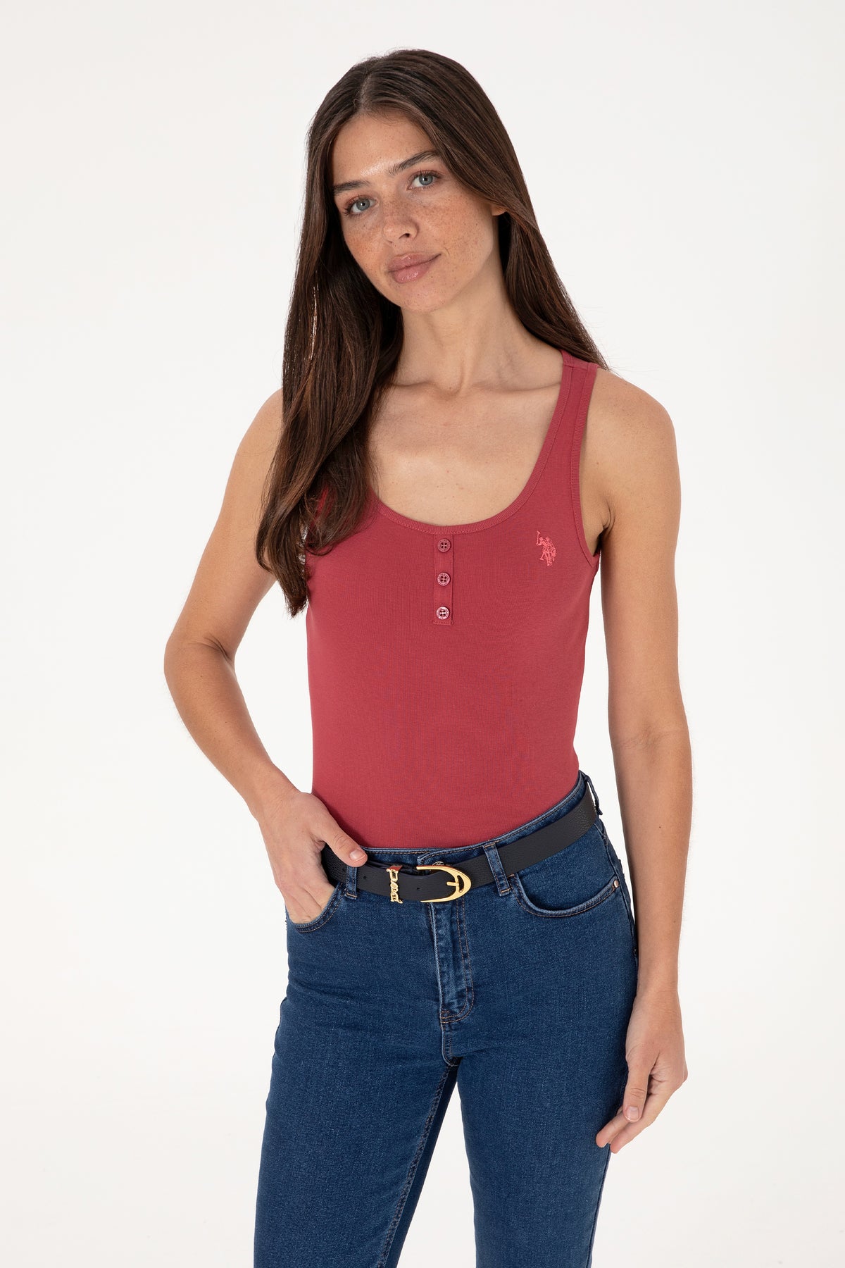 Maiou Dama Visiniu cu Nasturi si Logo