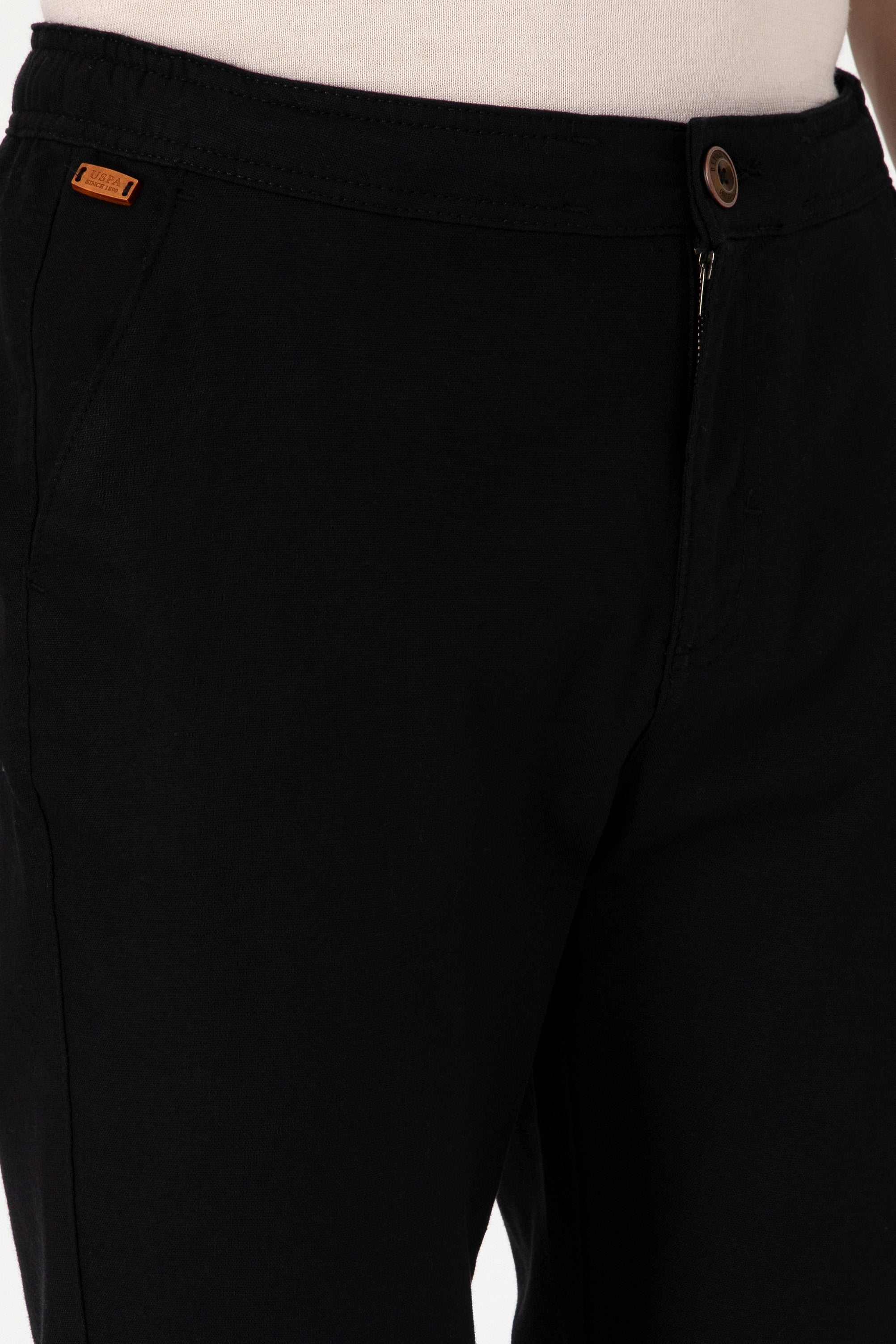 Pantaloni Chino Bărbați Pe Negru 