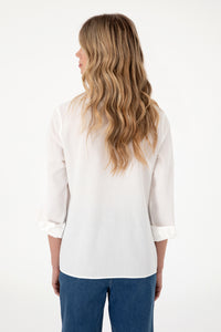 Camasa Dama Alb Sidef cu Textura