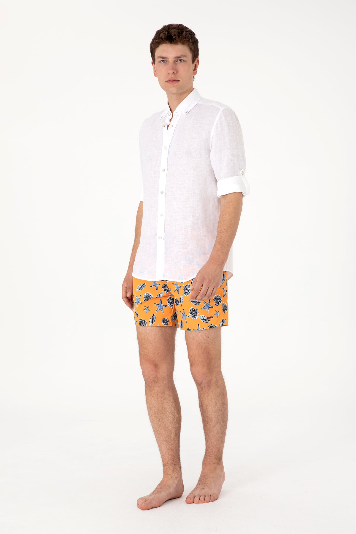 Sort de Baie Barbat Galben Cu Print