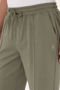 Pantaloni Scurți Bărbați Kaki Cu Imprimeu Logo