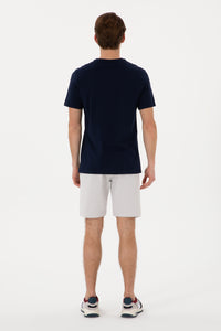 Pantaloni Scurți Bărbați Gri Perla Cu Imprimeu USPA