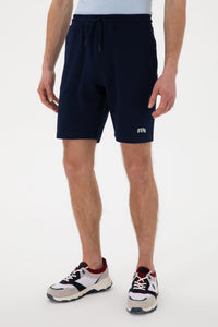 Pantaloni Scurți Bărbați Bleumarin Cu Imprimeu USPA