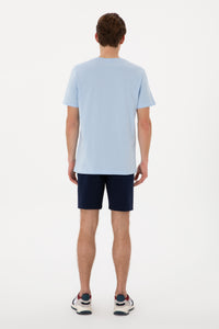 Pantaloni Scurți Bărbați Bleumarin Cu Imprimeu USPA