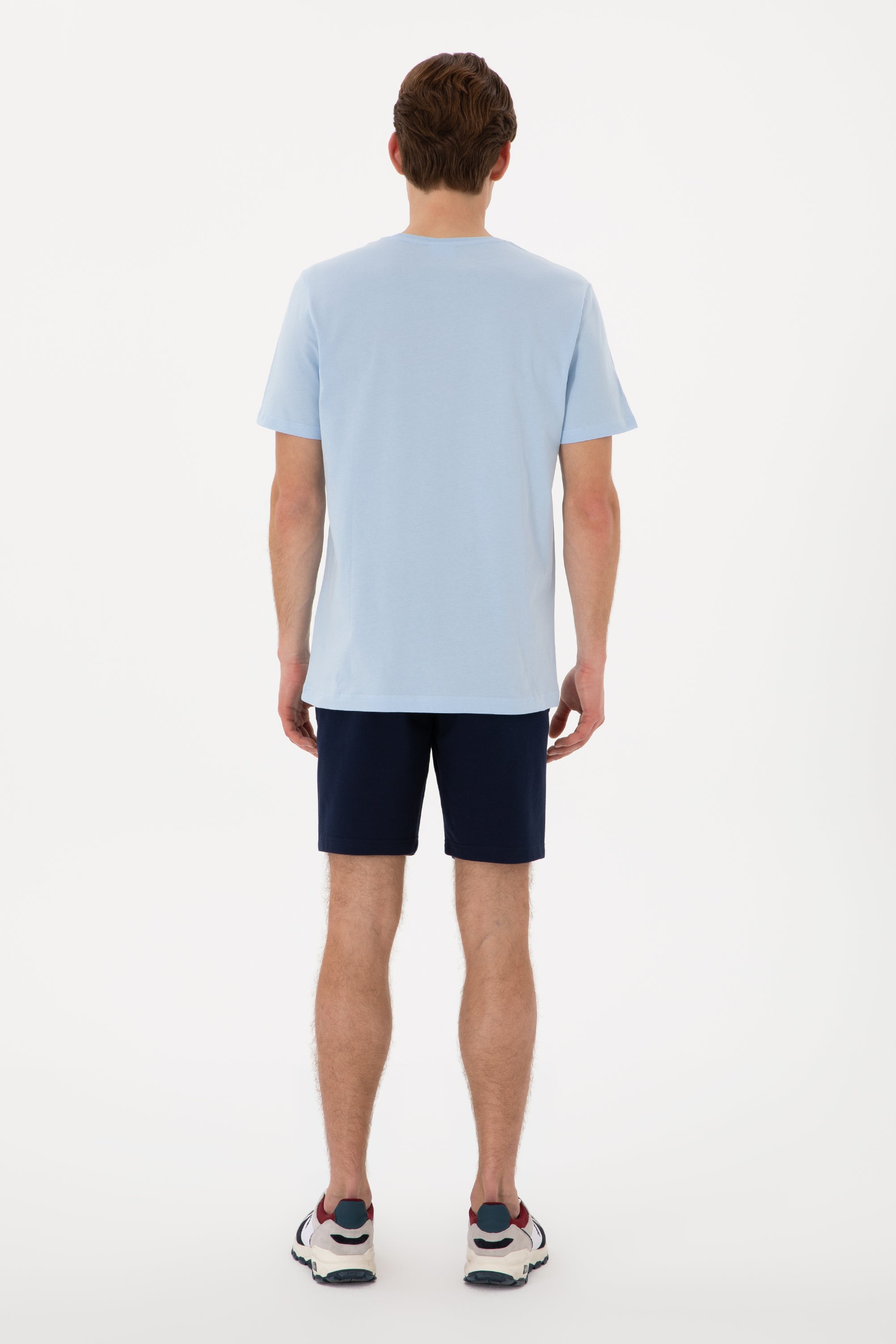 Pantaloni Scurți Bărbați Bleumarin Cu Imprimeu USPA