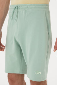 Pantaloni Scurți Bărbați Verde Pal Cu Imprimeu USPA