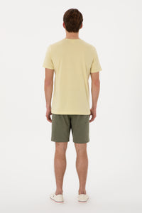 Pantaloni Scurți Bărbați Kaki Cu Imprimeu USPA