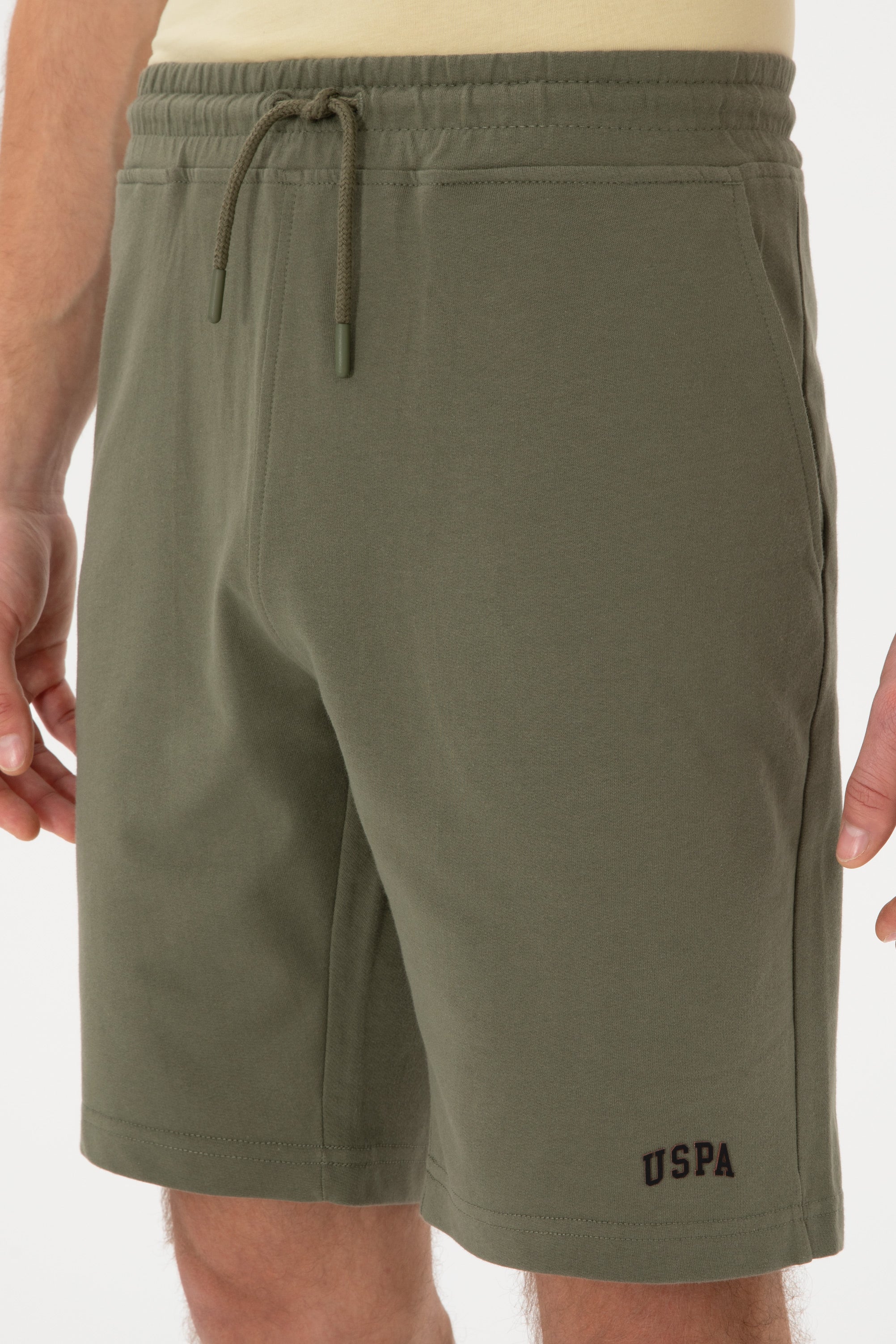 Pantaloni Scurți Bărbați Kaki Cu Imprimeu USPA