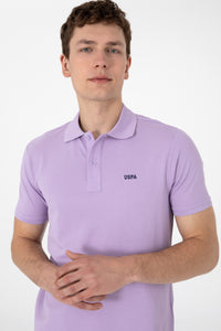 Tricou Polo Bărbați Lila Cu Imprimeu USPA