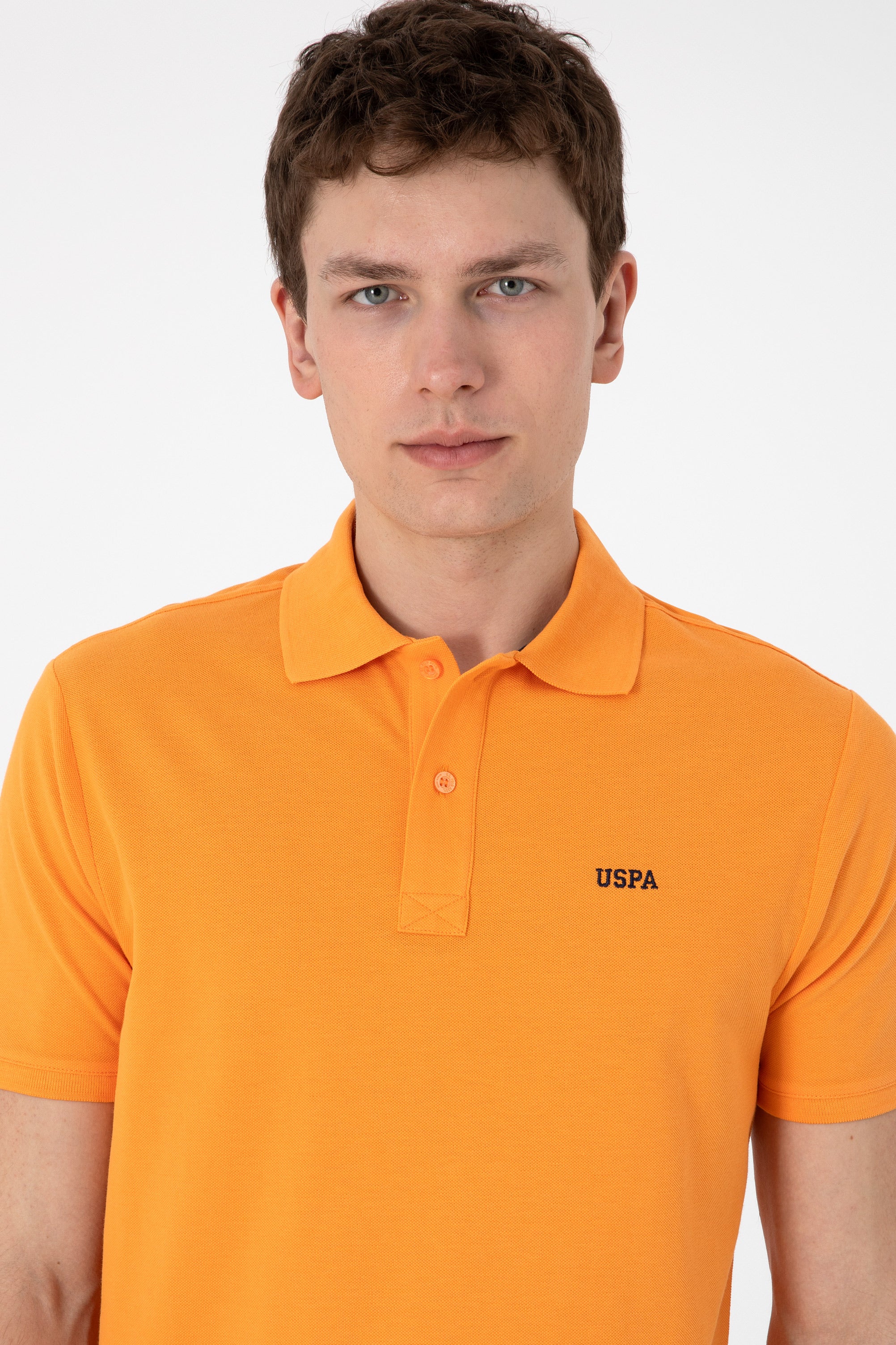 Tricou Polo Bărbați Orange Cu Imprimeu USPA