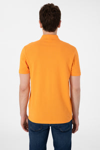 Tricou Polo Bărbați Orange Cu Imprimeu USPA