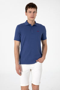 Tricou Polo Bărbați Indigo Cu Imprimeu USPA