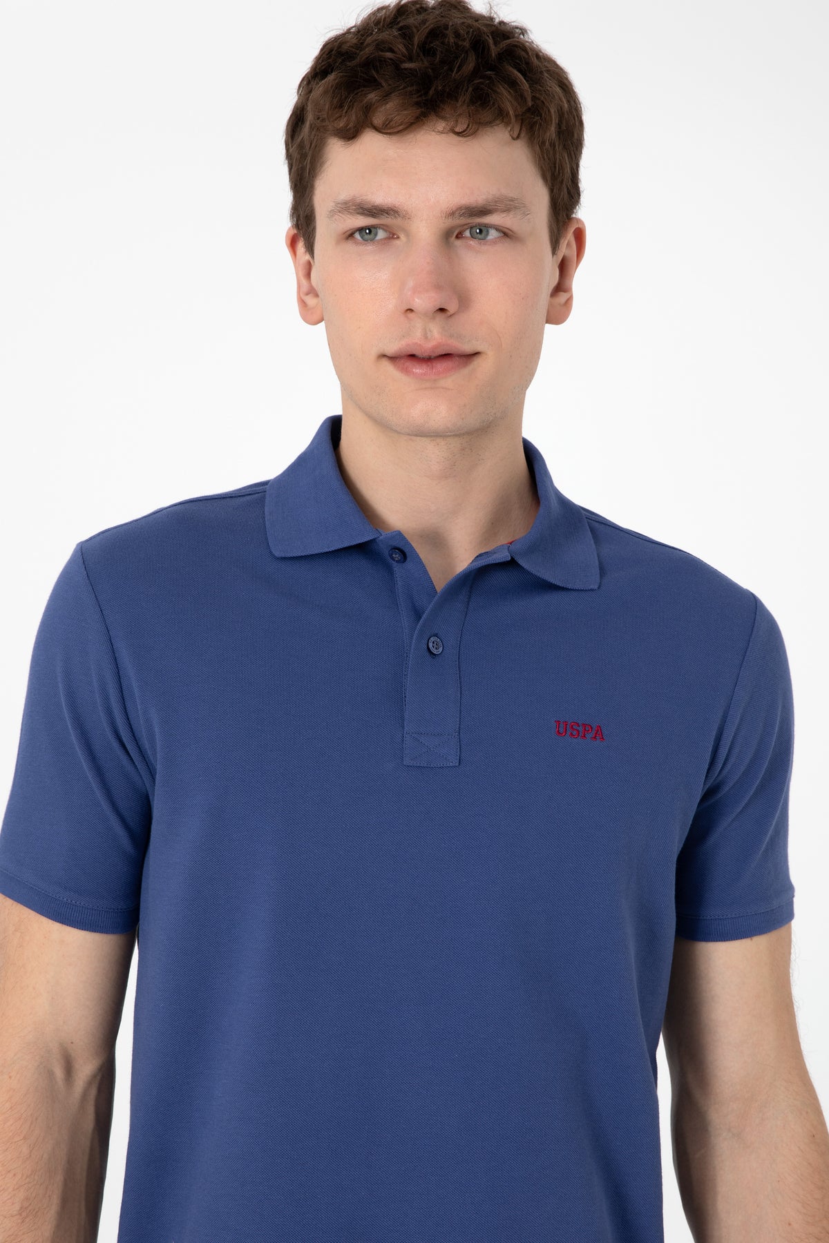 Tricou Polo Bărbați Indigo Cu Imprimeu USPA