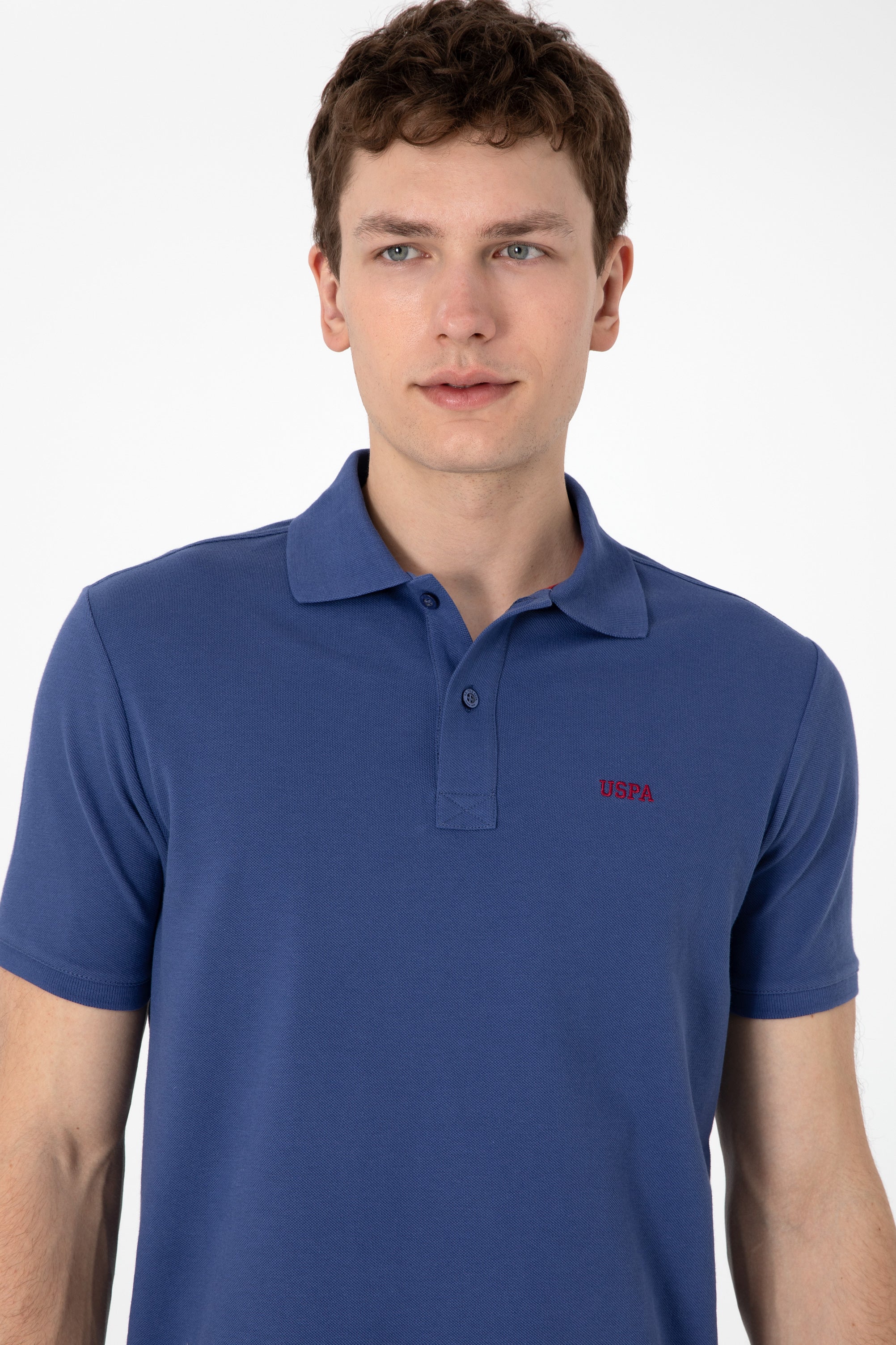 Tricou Polo Bărbați Indigo Cu Imprimeu USPA