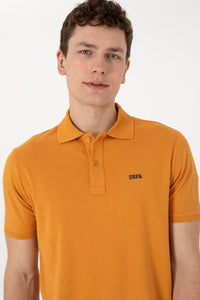 Tricou Polo Bărbați Portocaliu Cu Imprimeu USPA