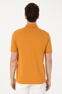 Tricou Polo Bărbați Portocaliu Cu Imprimeu USPA