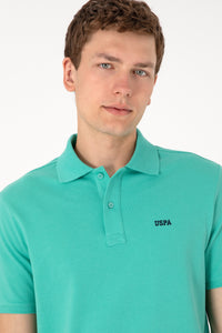 Tricou Polo Bărbați Verde Mentă Cu Imprimeu USPA