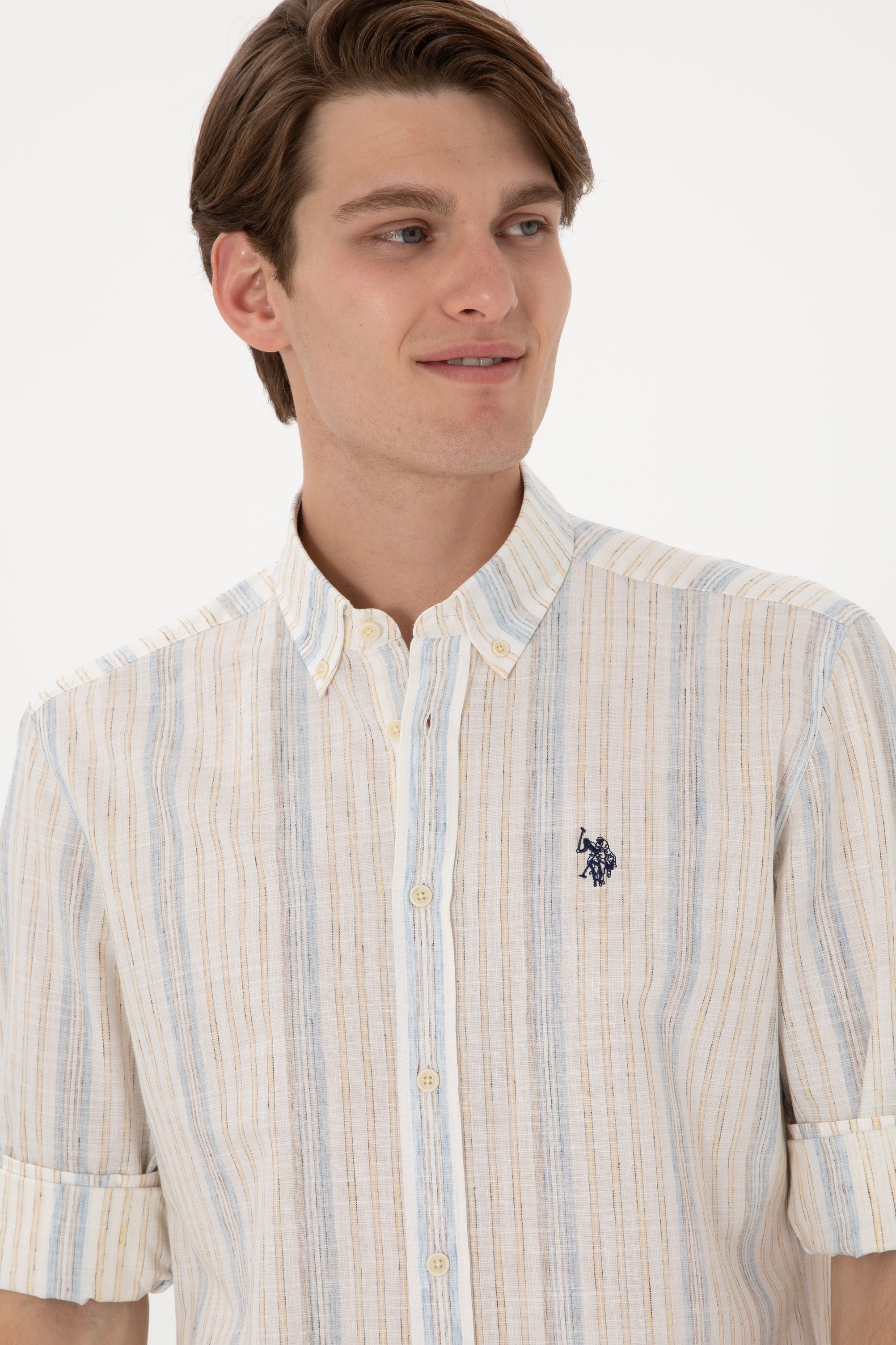 Cămașă Bărbați Multicoloră Cu Logo Discret