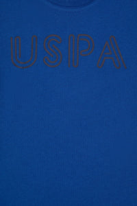 Tricou Băieți Albastru Cu Guler Rotund Și Print USPA