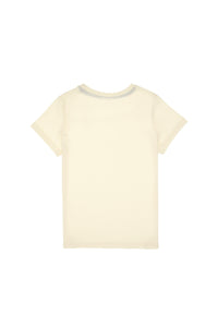 Tricou Băieți Galben Pal Cu Guler Rotund Și Print USPA