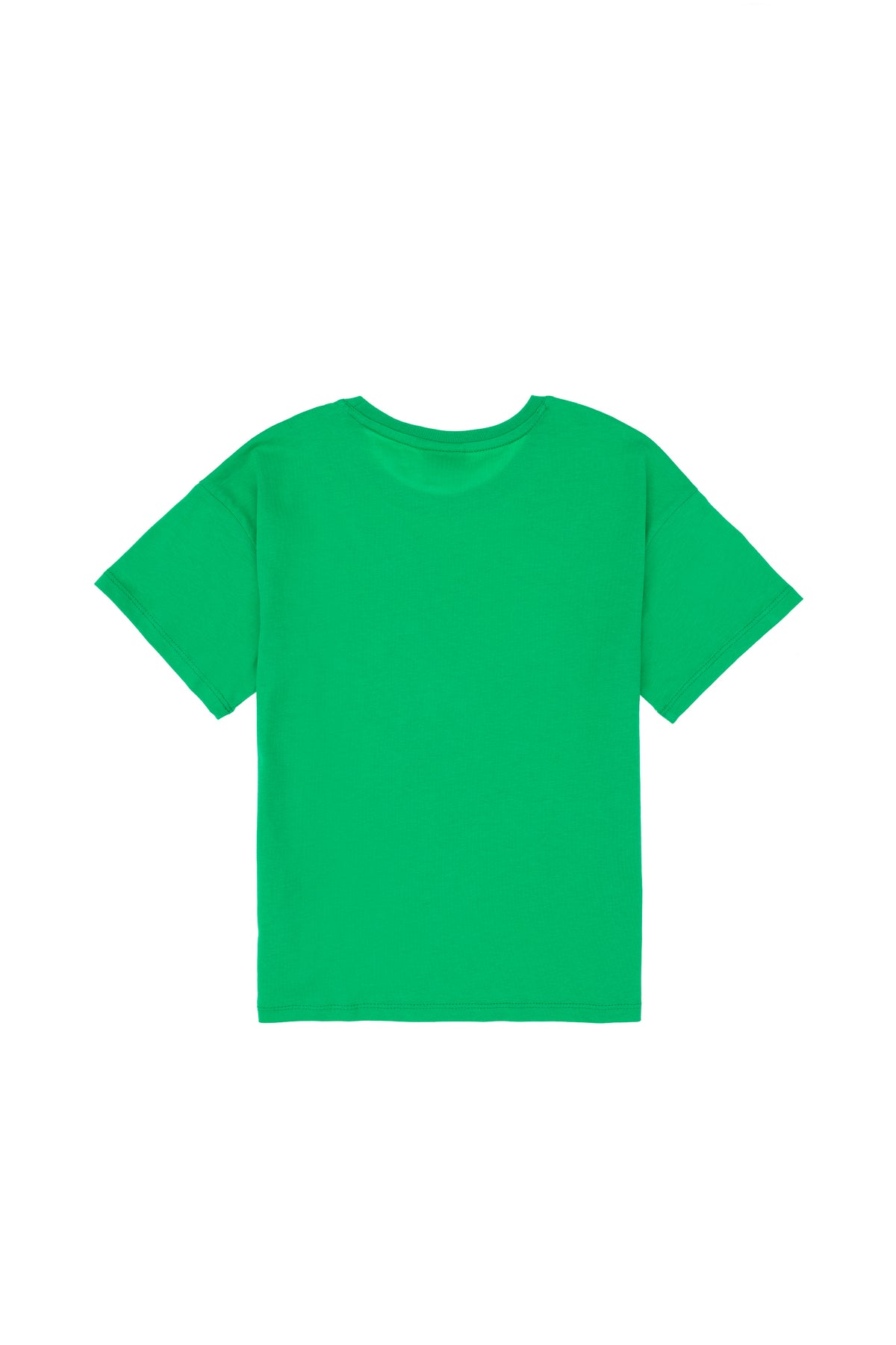 Tricou Băieți Verde Cu Guler Rotund Și Print USPA