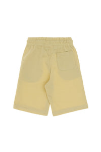 Pantaloni Scurți Băieți Verde Fistic Cu Logo Brodat