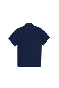 Cămașă Cu Mânecă Scurtă Băieți Bleumarin