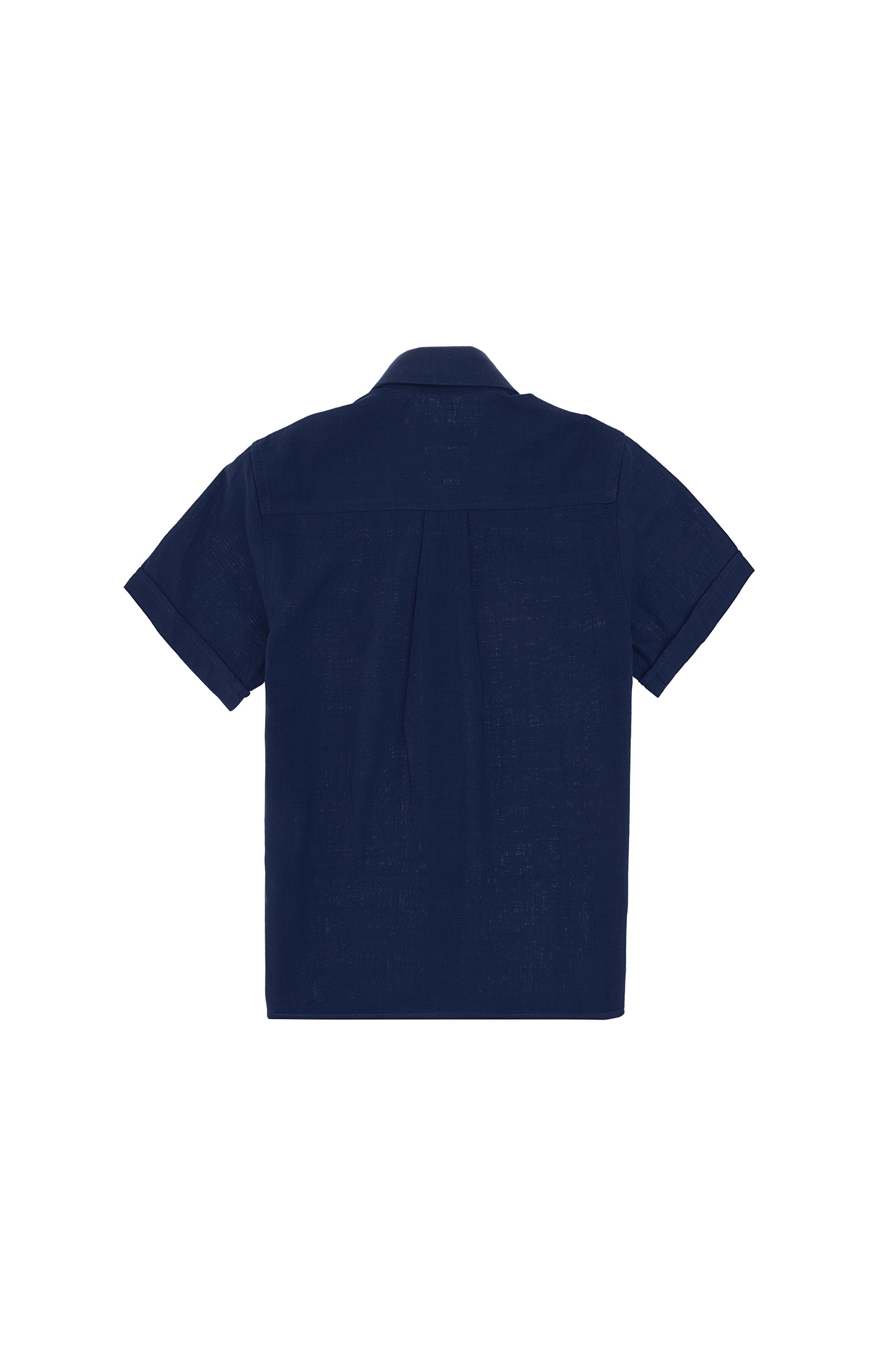 Cămașă Cu Mânecă Scurtă Băieți Bleumarin