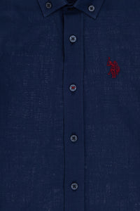 Cămașă Cu Mânecă Scurtă Băieți Bleumarin