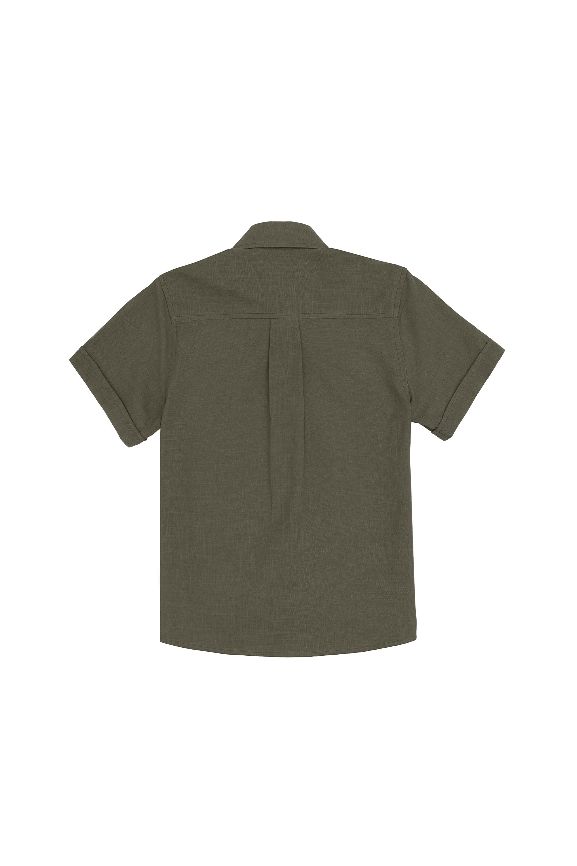 Cămașă Cu Mânecă Scurtă Băieți Kaki