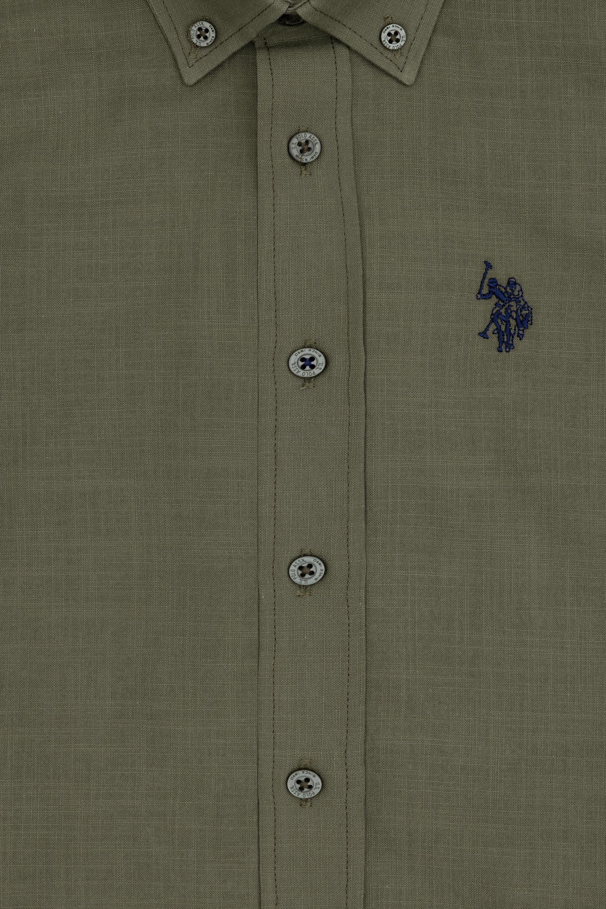 Cămașă Cu Mânecă Scurtă Băieți Kaki