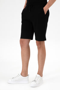 Pantaloni Scurți Bărbați Pe Negru Cu Textură