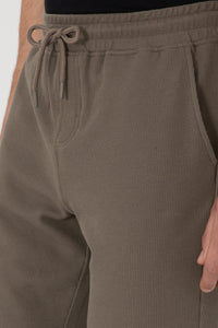 Pantaloni Scurți Bărbați Pe Maro Cu Textură