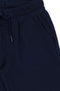 Pantaloni Scurți Băieți Pe Bleumarin Cu Textură