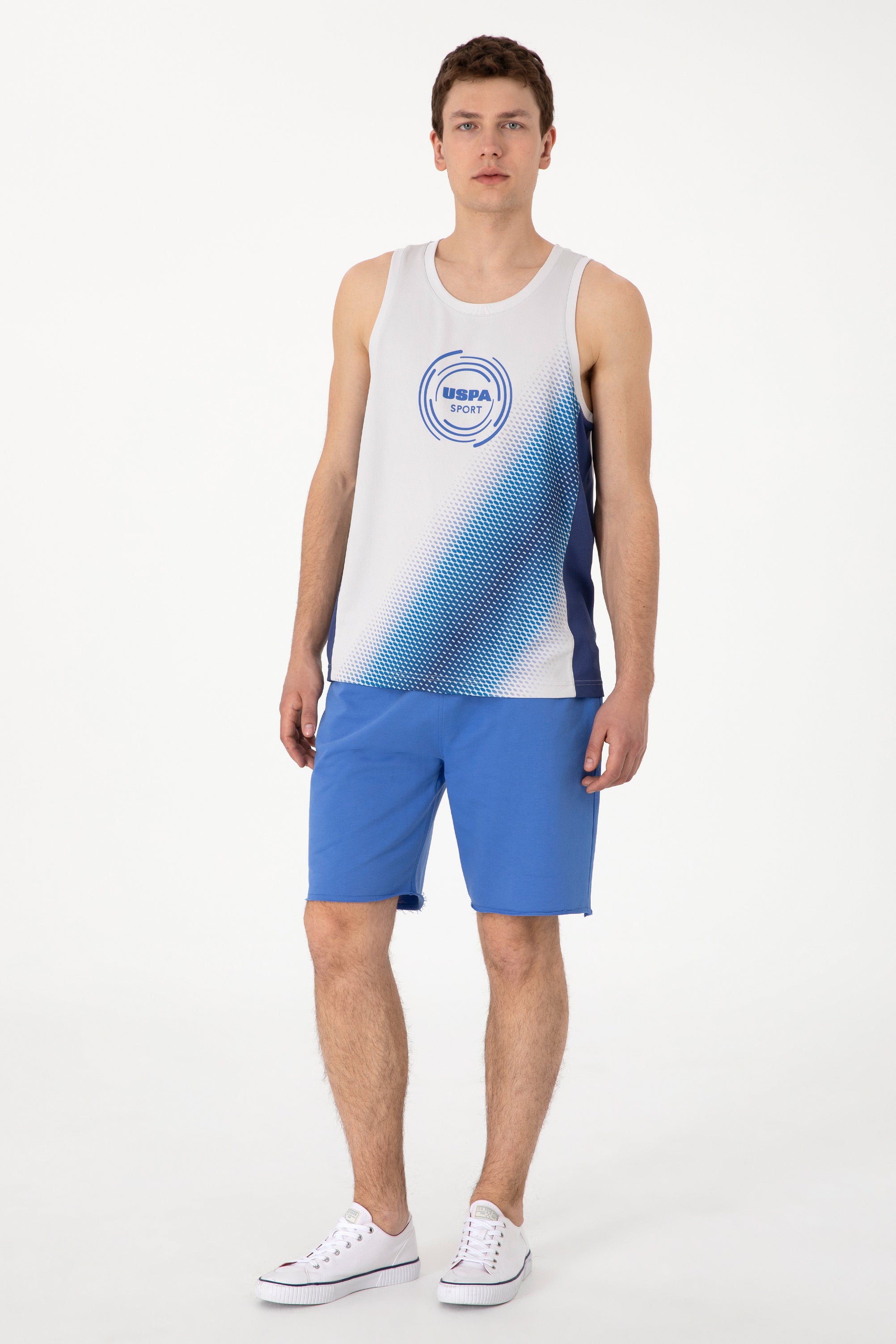 Pantaloni Scurți Bărbați Pe Albastru Coral