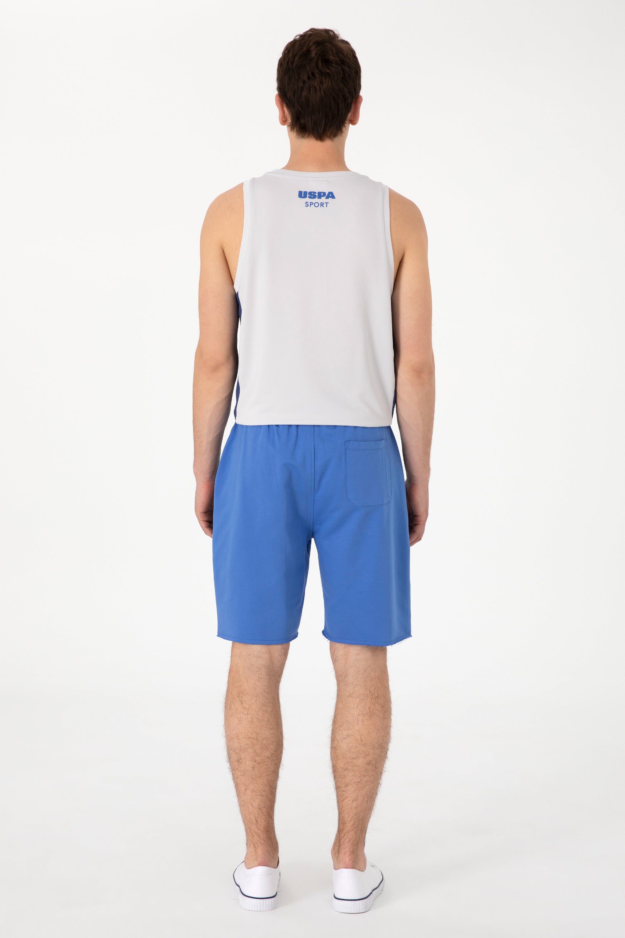 Pantaloni Scurți Bărbați Pe Albastru Coral