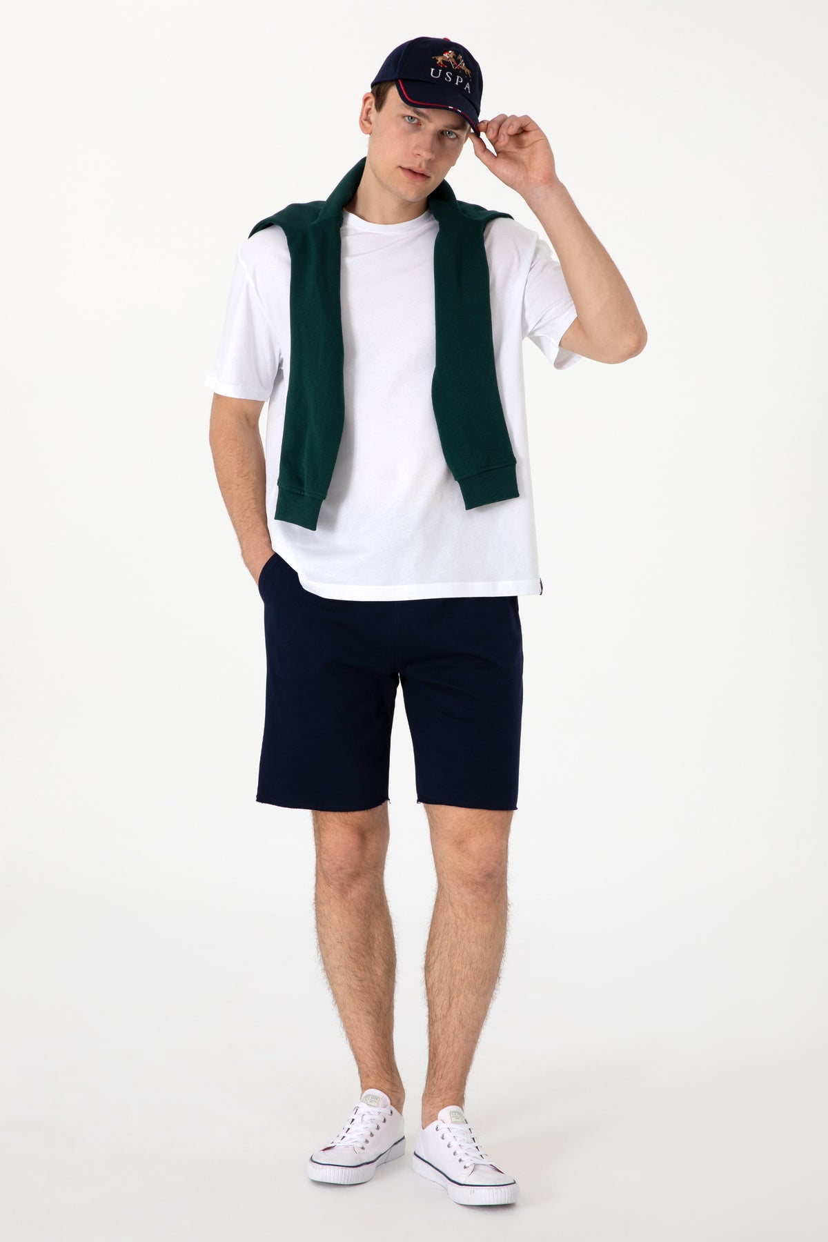 Pantaloni Scurți Bărbați Pe Bleumarin