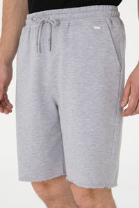 Pantaloni Scurți Bărbați Pe Gri Melange