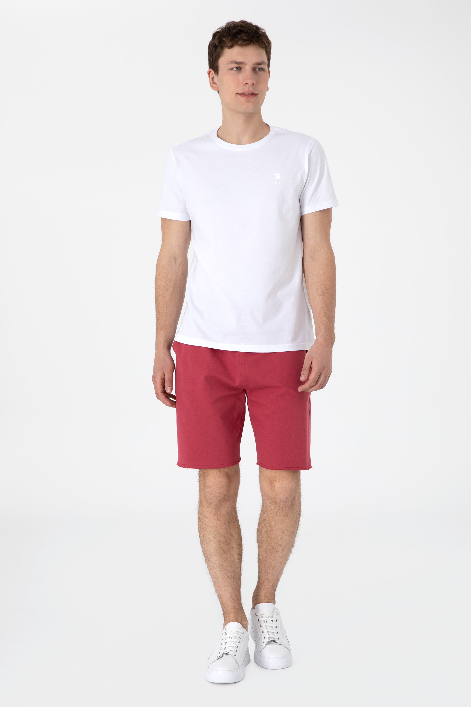 Pantaloni Scurți Bărbați Pe Gri Roșu Cărămiziu