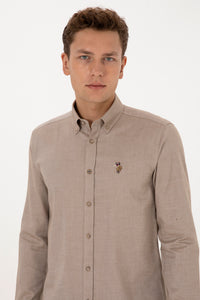 Camasa Barbat Pe Kaki Deschis Cu Logo