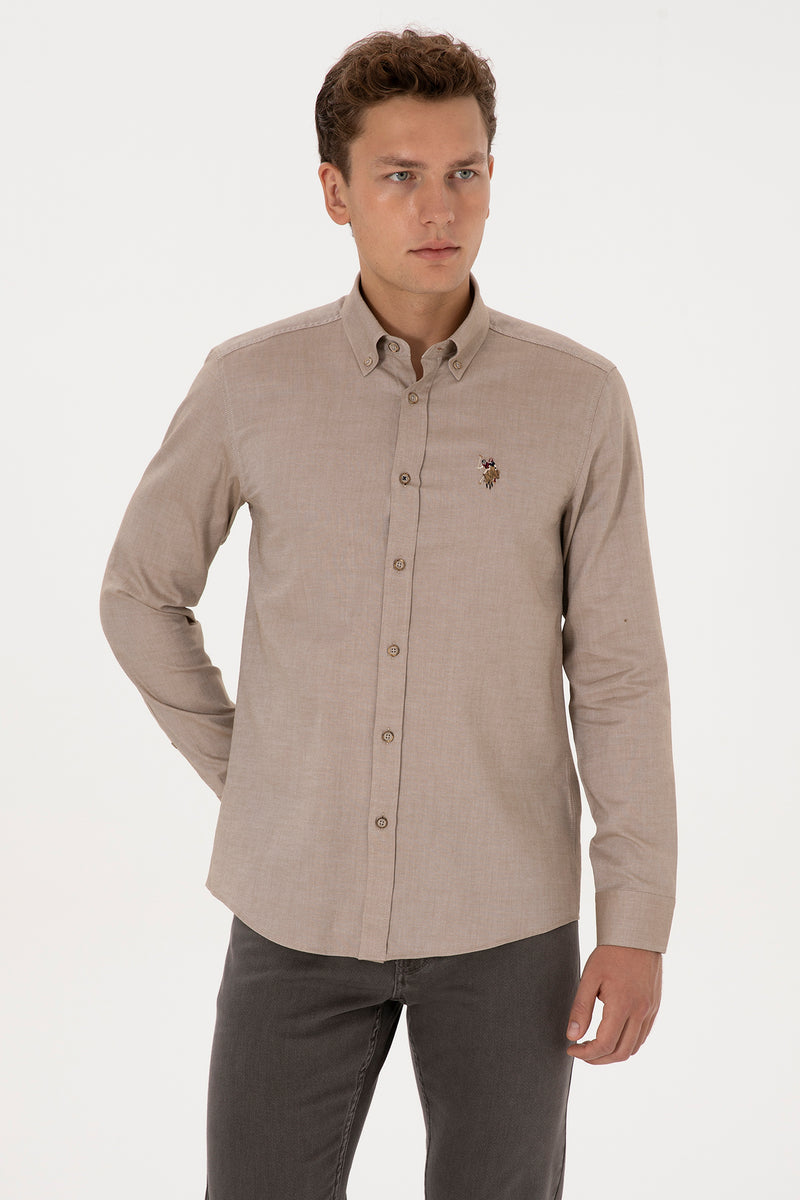 Camasa Barbat Pe Kaki Deschis Cu Logo