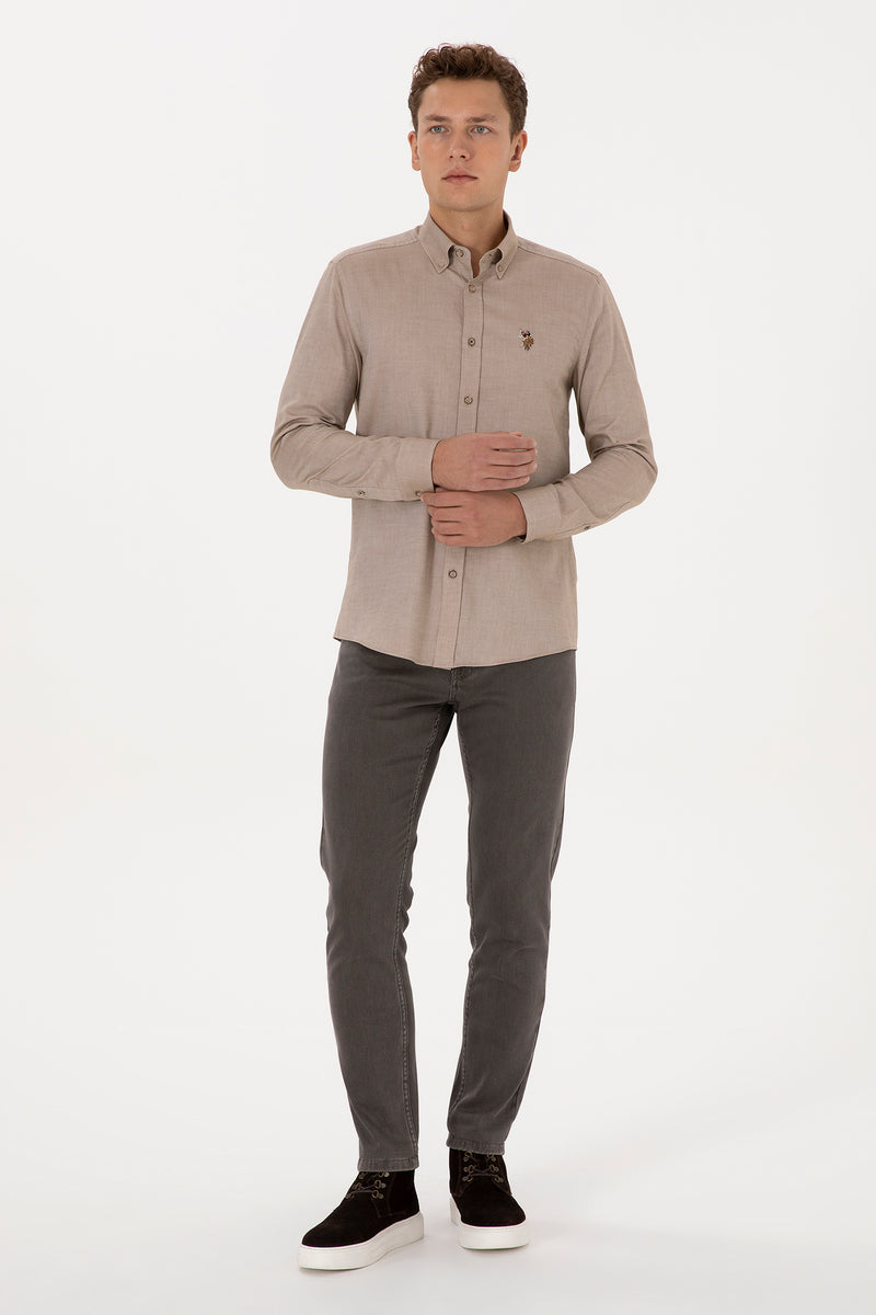 Camasa Barbat Pe Kaki Deschis Cu Logo