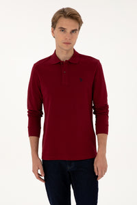Bluza Polo Barbat Pe Bordo Cu Logo Brodat
