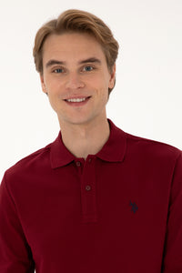 Bluza Polo Barbat Pe Bordo Cu Logo Brodat