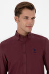 Camasa Barbat Pe Bordo Cu Logo Brodat
